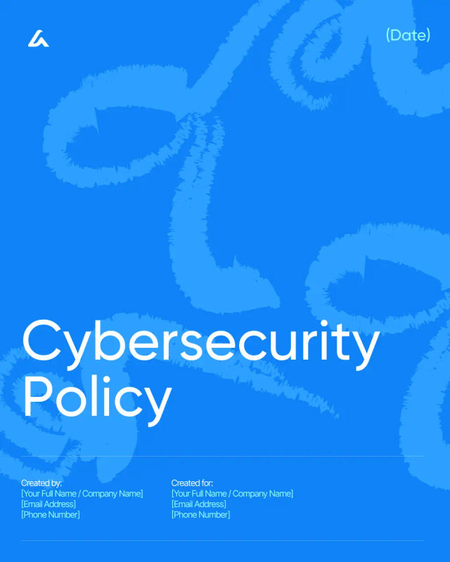 Cybersecurity Policy Template