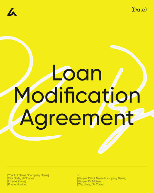 Loan Modification Agreement template preview