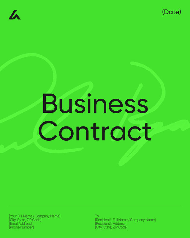 Business Contract Template: Payment, Liability and Terms