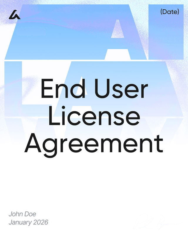 End User License Agreement (EULA): Software Use & Access Terms