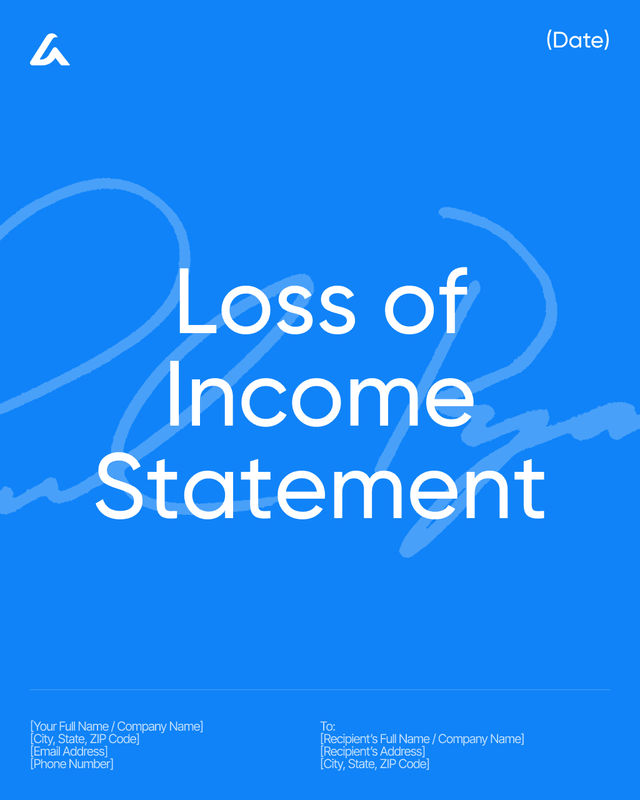Loss of Income Statement Template: Proof & Documentation Guide