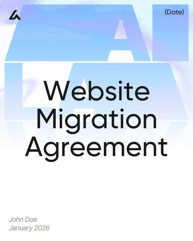 Website Migration Agreement Template