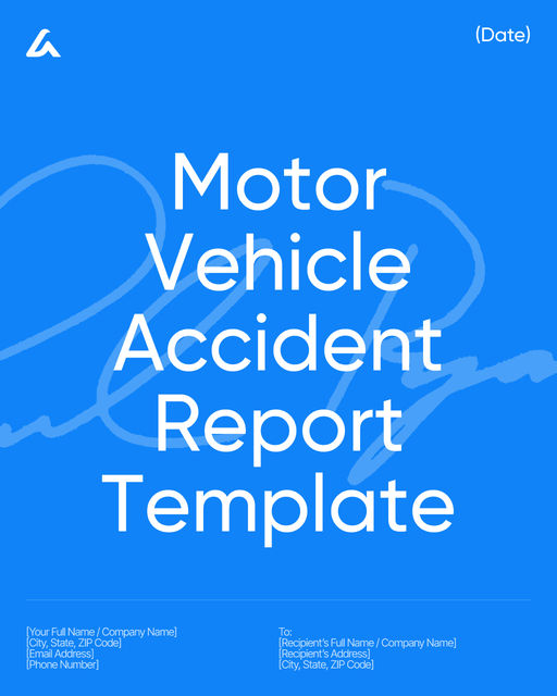 Motor Vehicle Accident Report Template