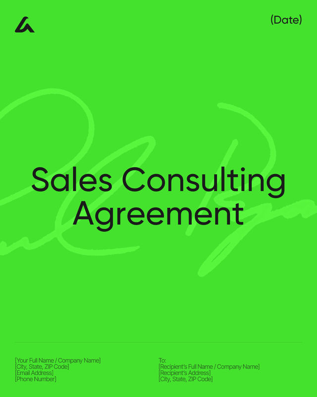 Sales Consulting Agreement Template: Services, Fees and Terms