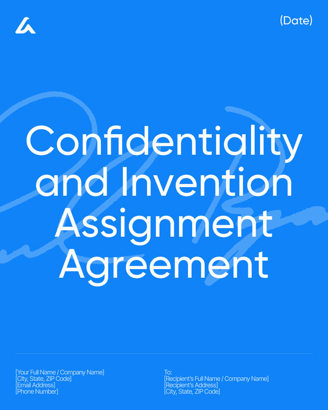 Confidentiality and Invention Assignment Agreement: IP & Duties
