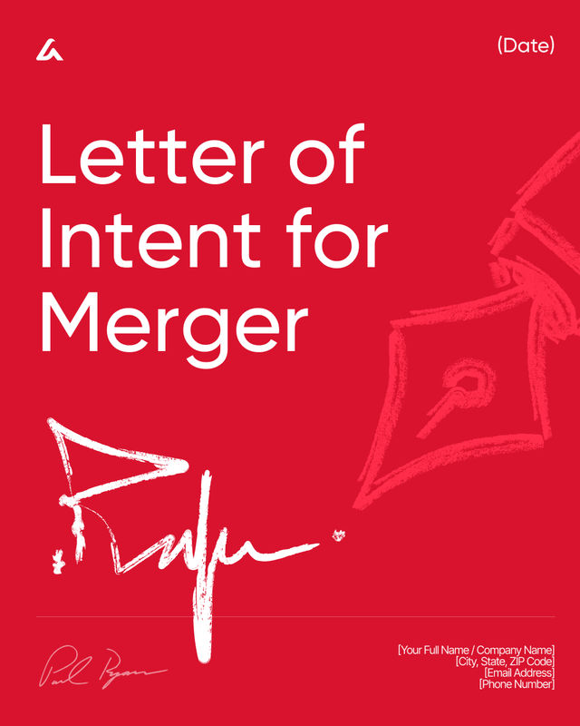 Letter of Intent for Merger Template: Structure & Terms