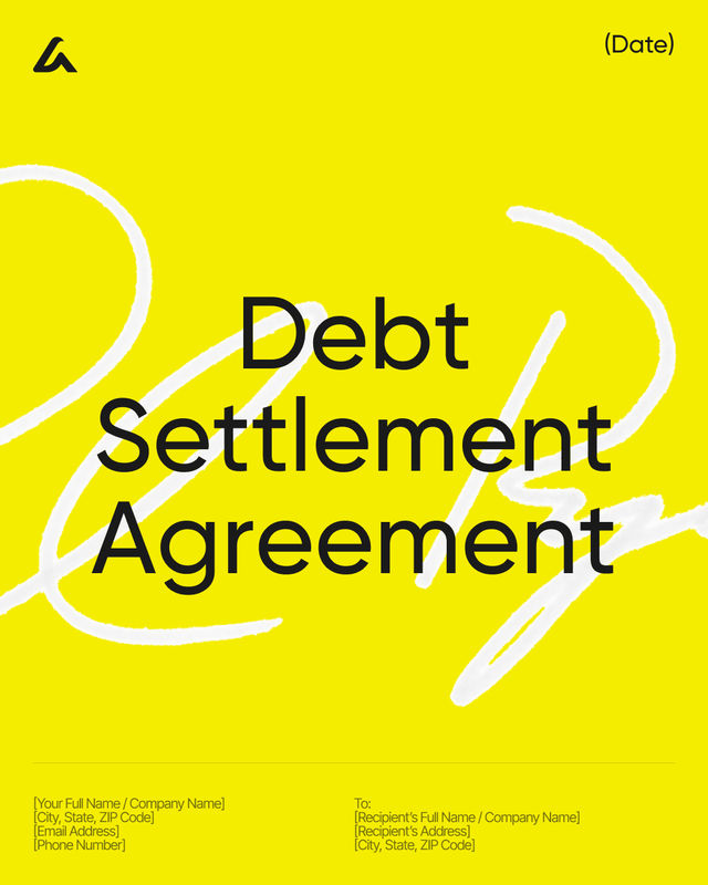 Debt Settlement Agreement Template: Plan and Release Terms