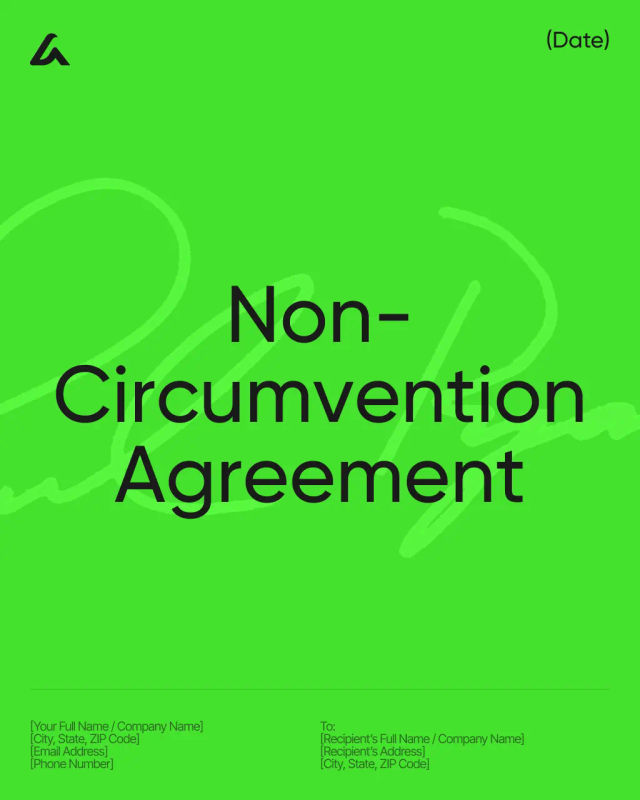 Non-Circumvention Agreement Template
