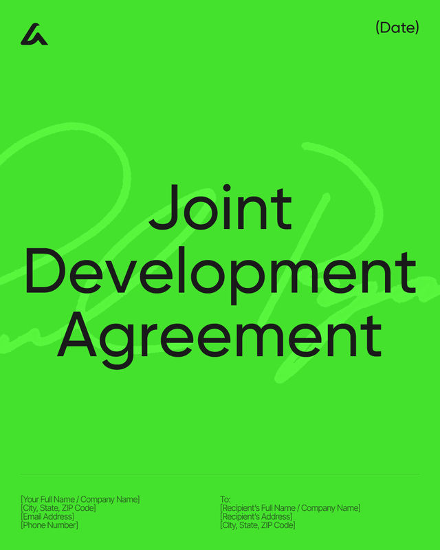 Joint Development Agreement Template: IP, Roles & Costs