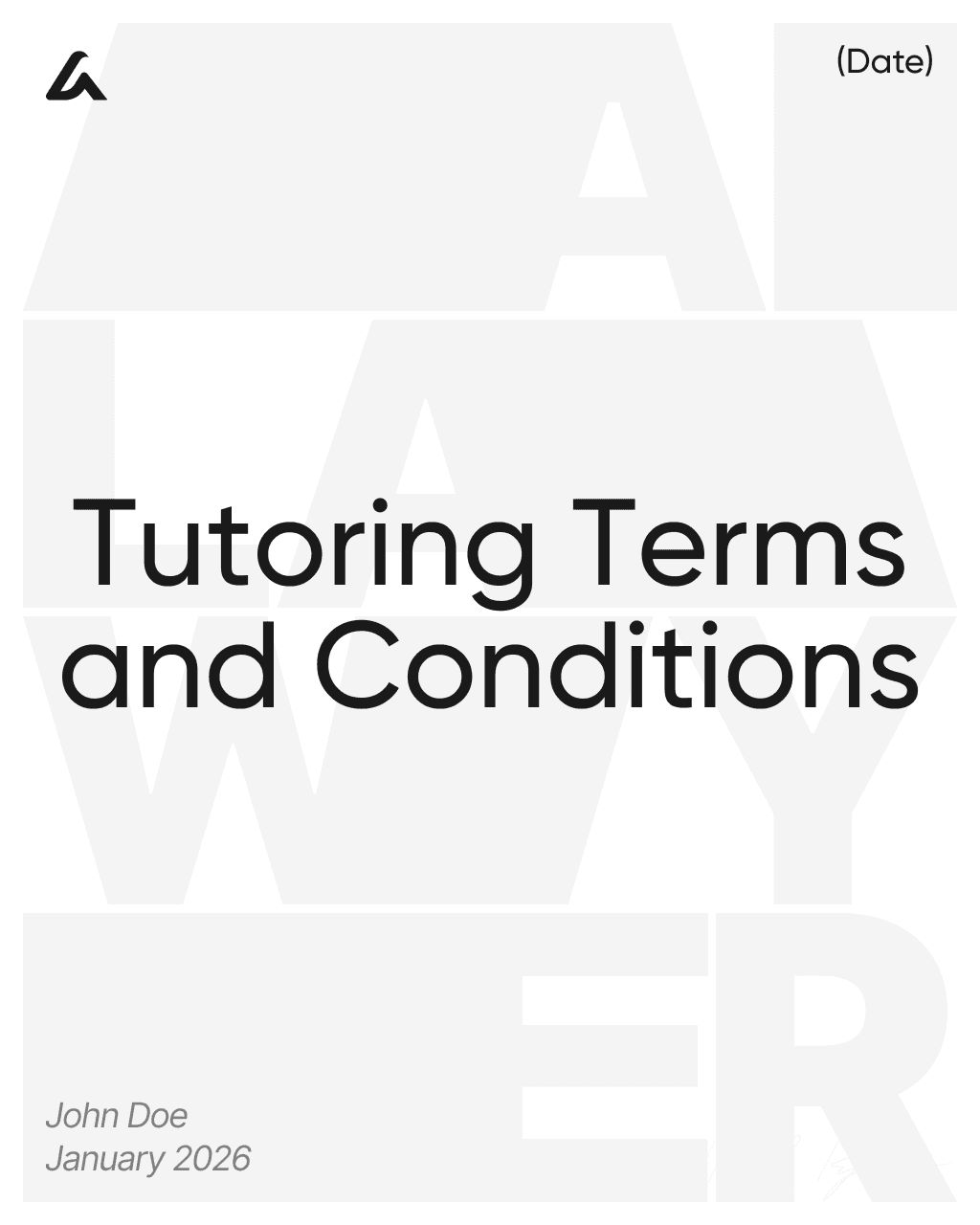 Tutoring Terms and Conditions