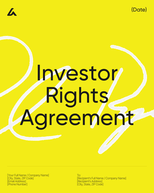 Investor Rights Agreement template preview