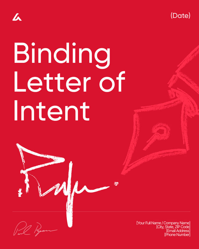 Binding Letter of Intent Template: Terms & Obligations