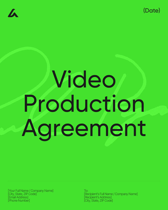 Video Production Agreement Template: Deliverables & Payment