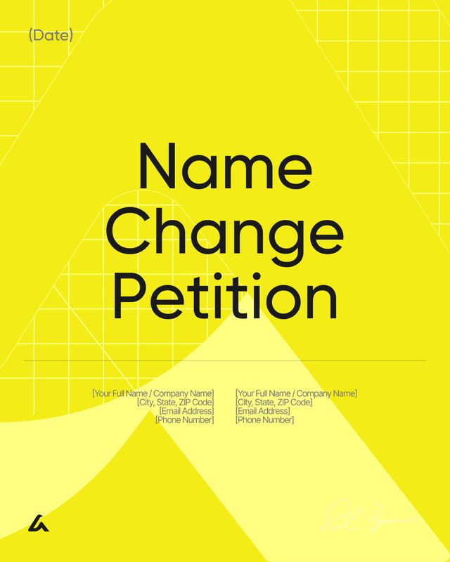 Name Change Petition Template: Court Filing and Forms Guide