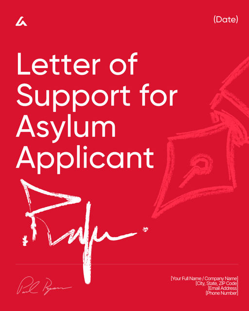 Letter of Support for Asylum Applicant