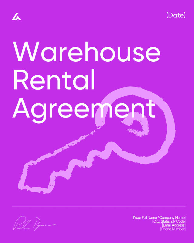 Warehouse Rental Agreement Template