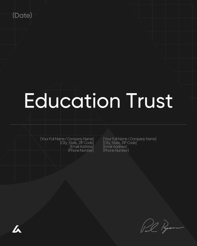 Education Trust Template: Trustee, Funds and Student Terms