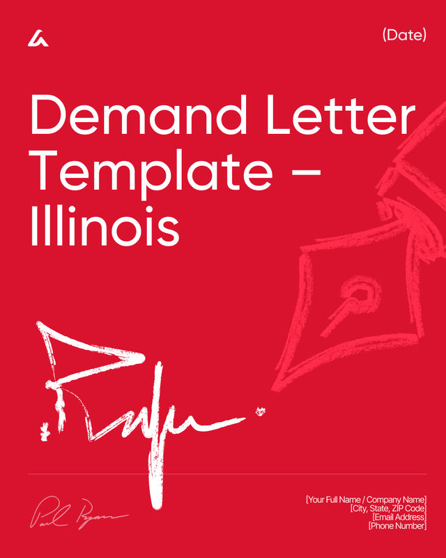 Demand Letter Template: Payment, Breach & Disputes Illinois