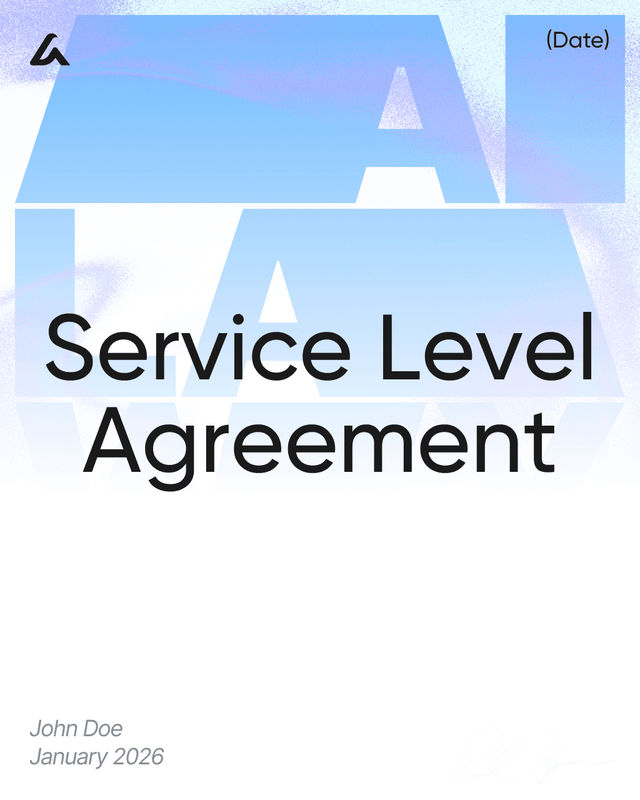 Service Level Agreement (SLA) Template: Metrics & Support