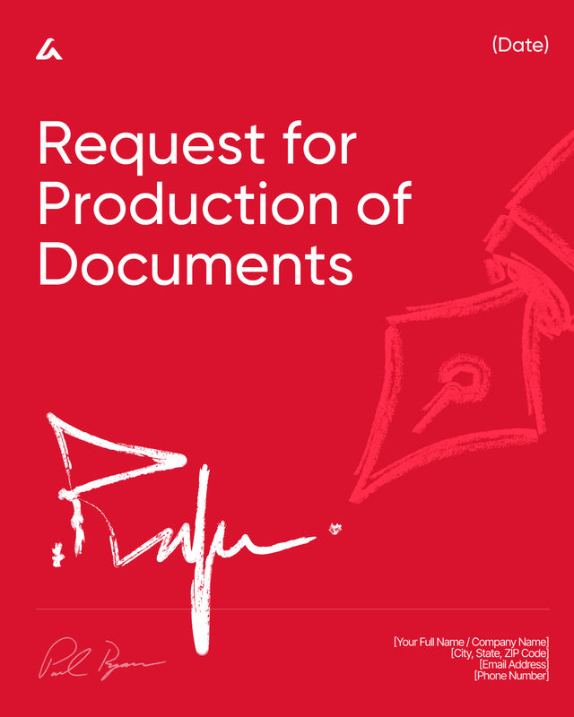 Request for Production of Documents Template: Discovery Set