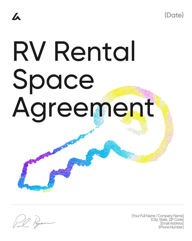 RV Rental Space Agreement Template: Lot Use, Fees & Rules