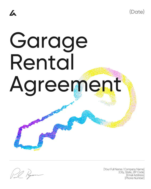 Garage Rental Agreement Template: Rent, Use & Access
