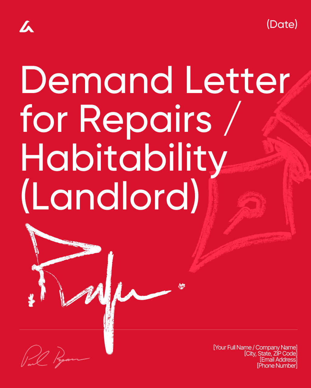 Demand Letter for Repairs / Habitability (Landlord) 