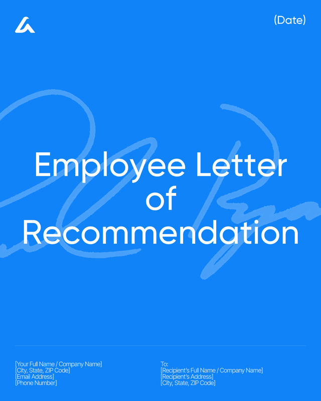 Employee Letter of Recommendation: Employment Reference Guide