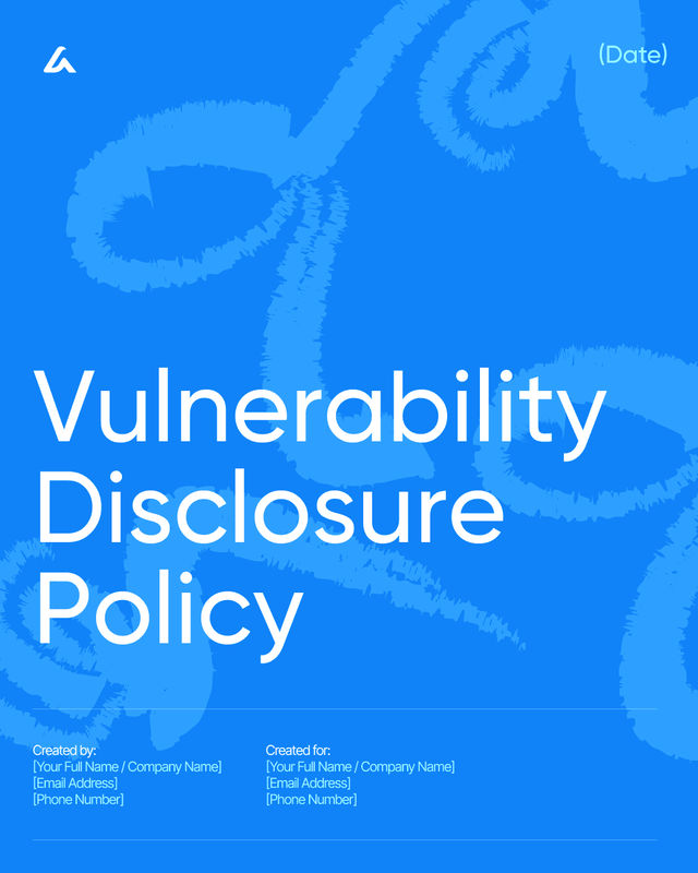 Vulnerability Disclosure Policy Template: Safe Harbor Terms