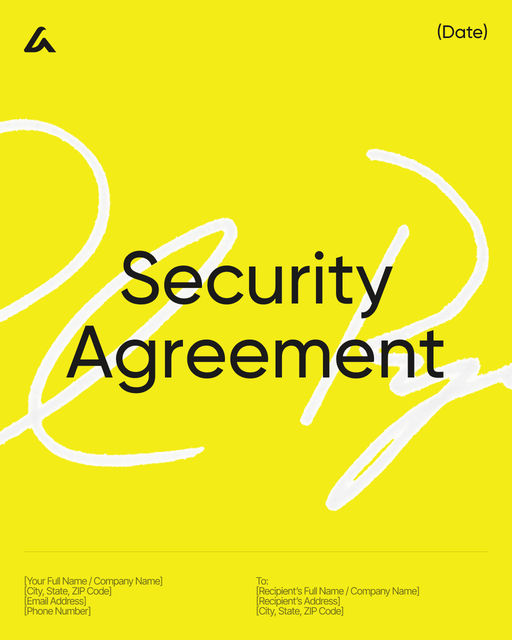 Security Agreement template preview