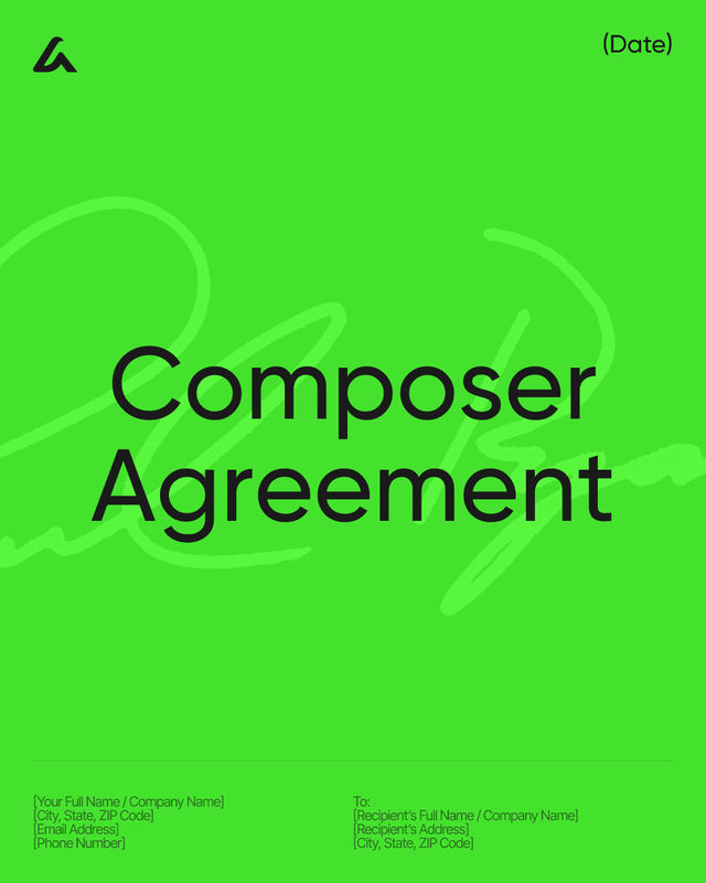 Composer Agreement Template: Services, Rights and Payment