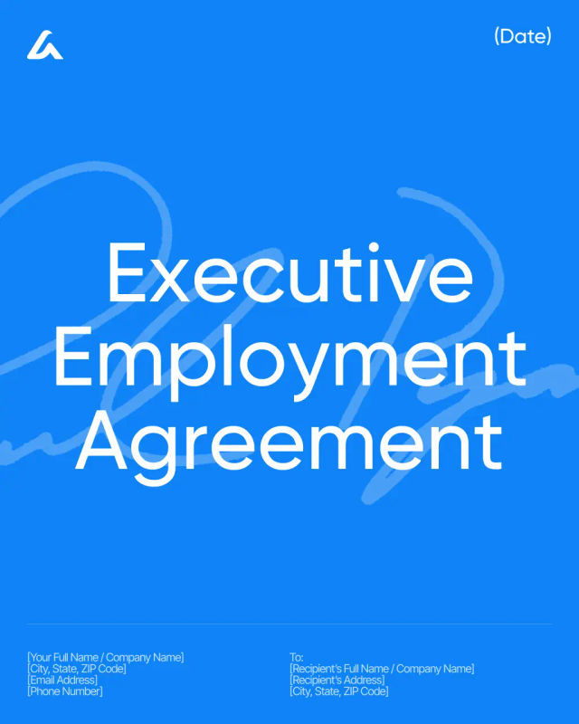 Executive Employment Agreement Template