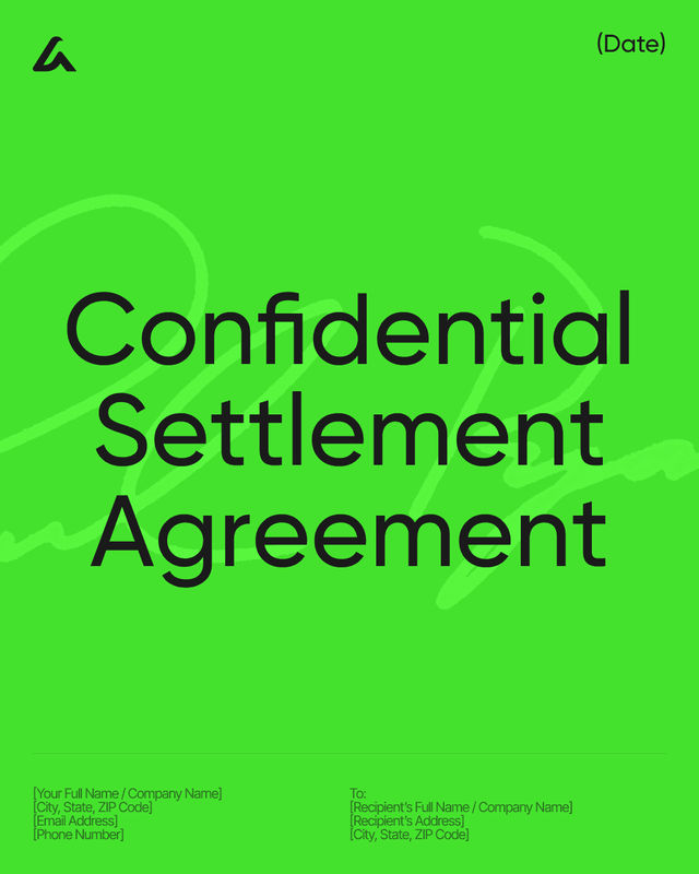 Confidential Settlement Agreement: Release and NDA Terms