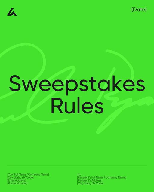 Sweepstakes Rules