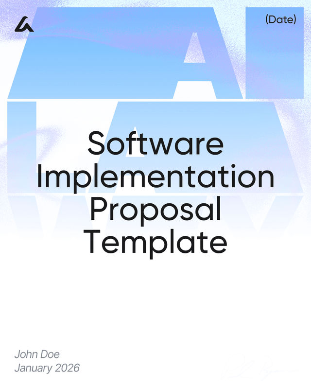Software Implementation Proposal Template: Scope & Timeline