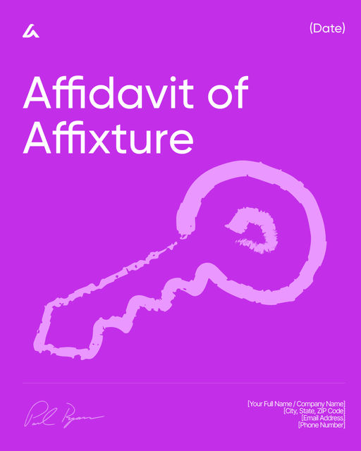 Affidavit of Affixture