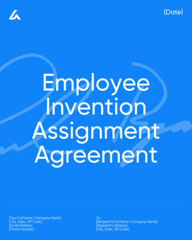 Employee Invention Assignment Agreement Template