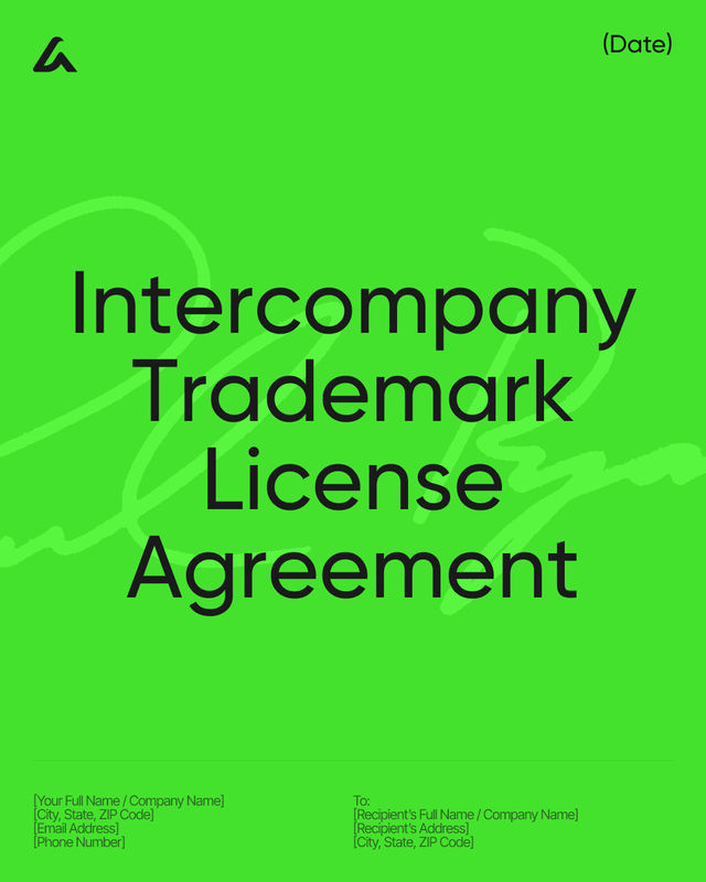 Intercompany Trademark License Agreement Template