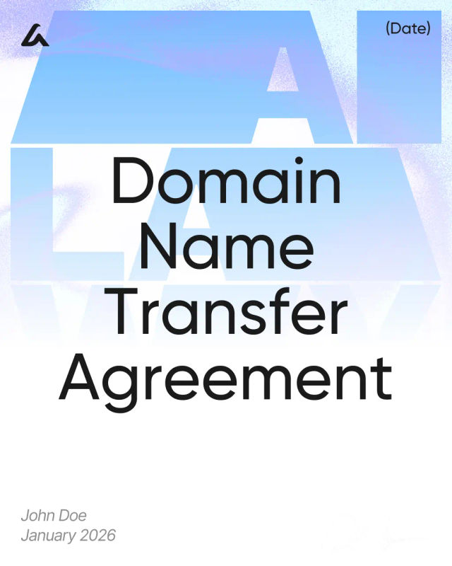 Domain Name Transfer Agreement Template