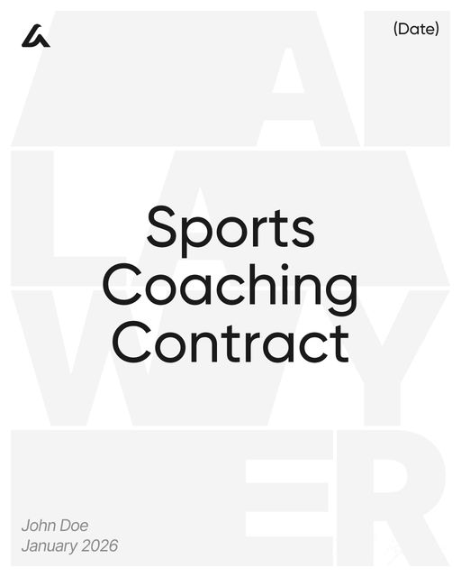 Sports Coaching Contract