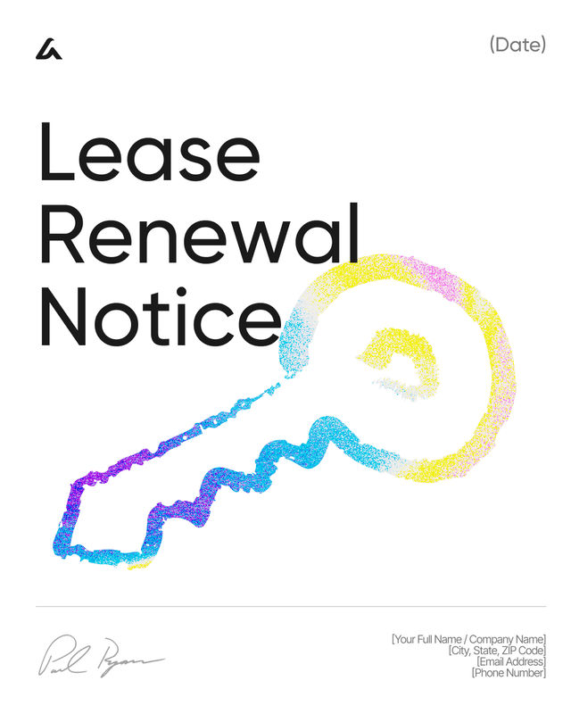 Lease Renewal Notice Template: New Term and Rent Changes