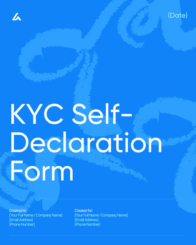 KYC Self-Declaration Form Template