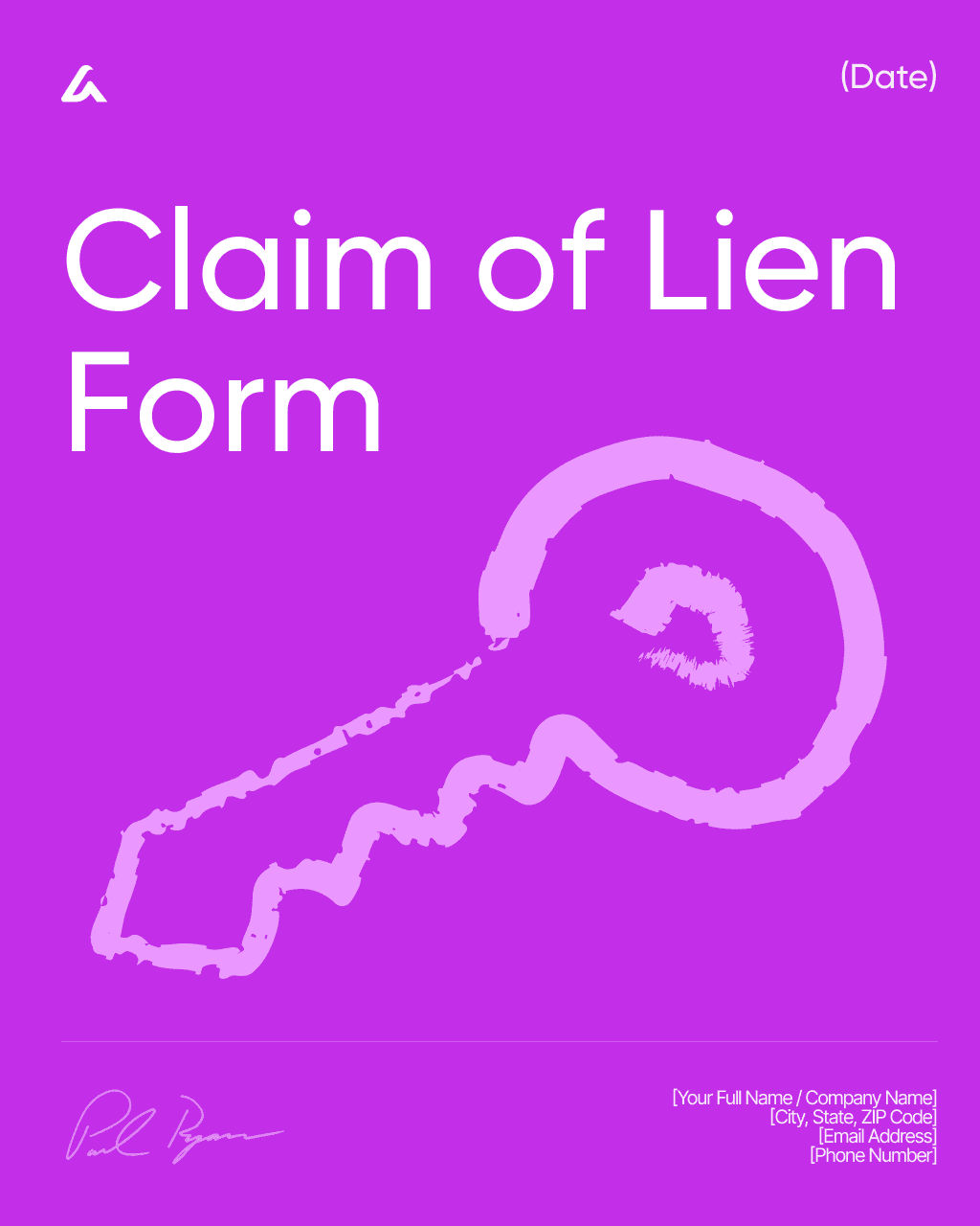 Claim of Lien Form