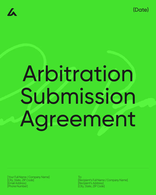 Arbitration Submission Agreement