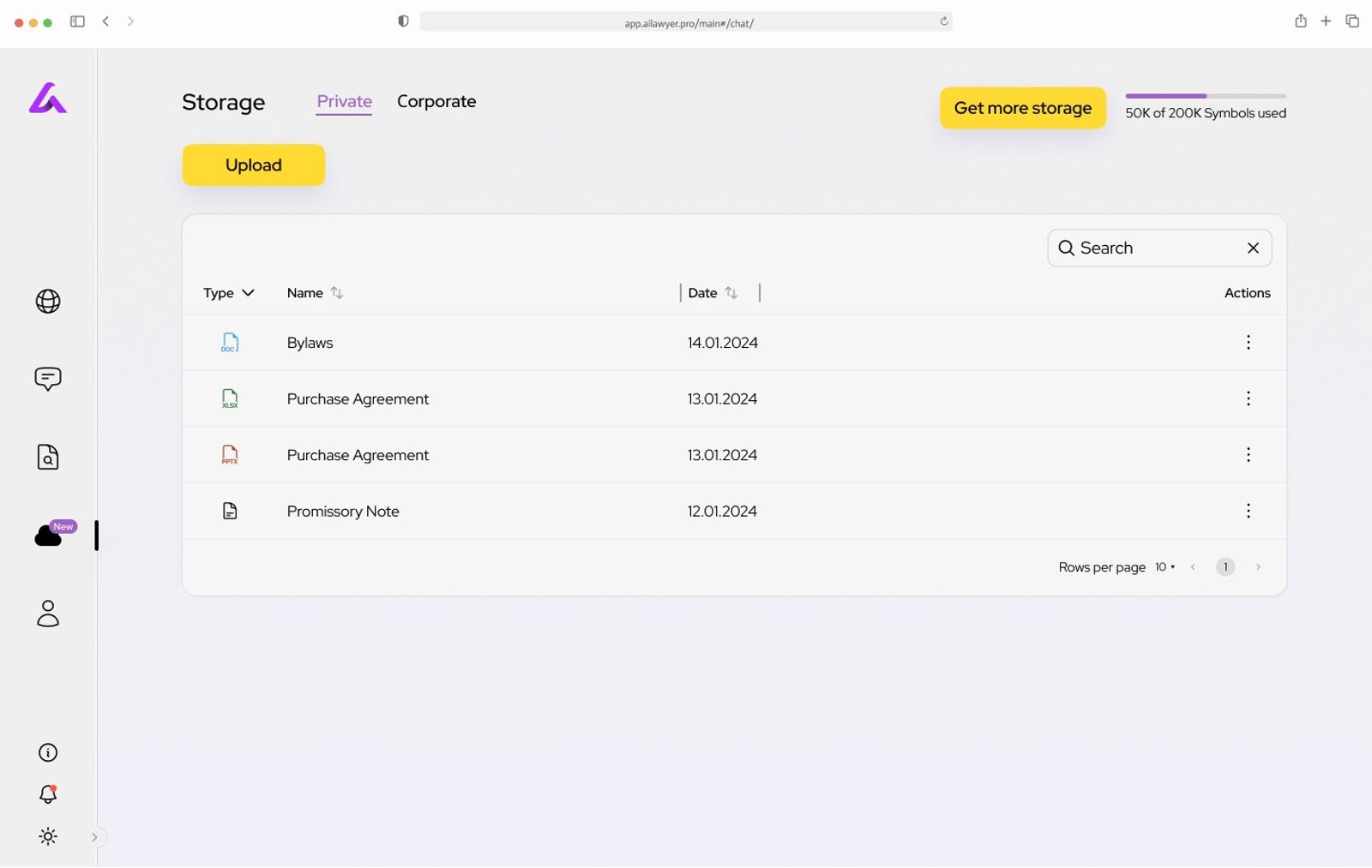 AI Lawyer Smart Storage