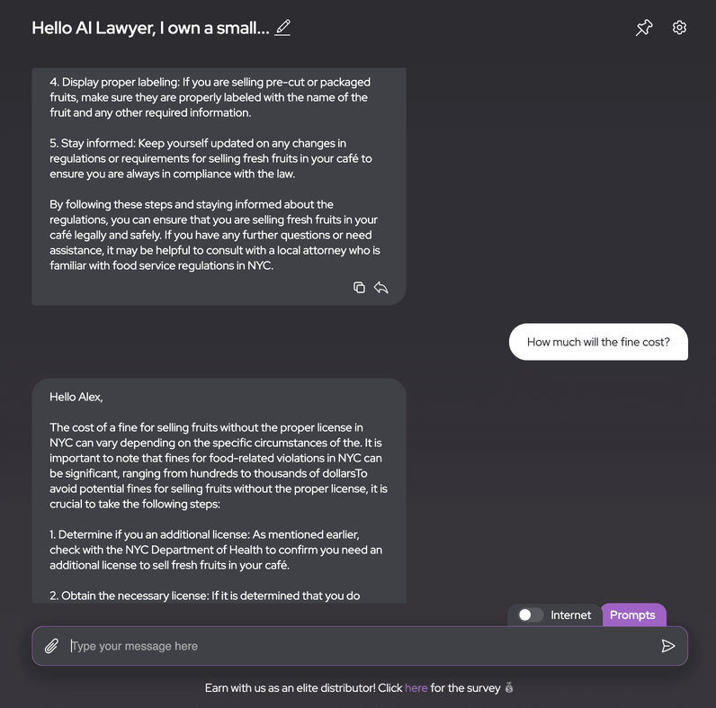 example of working with ai lawyer part2
