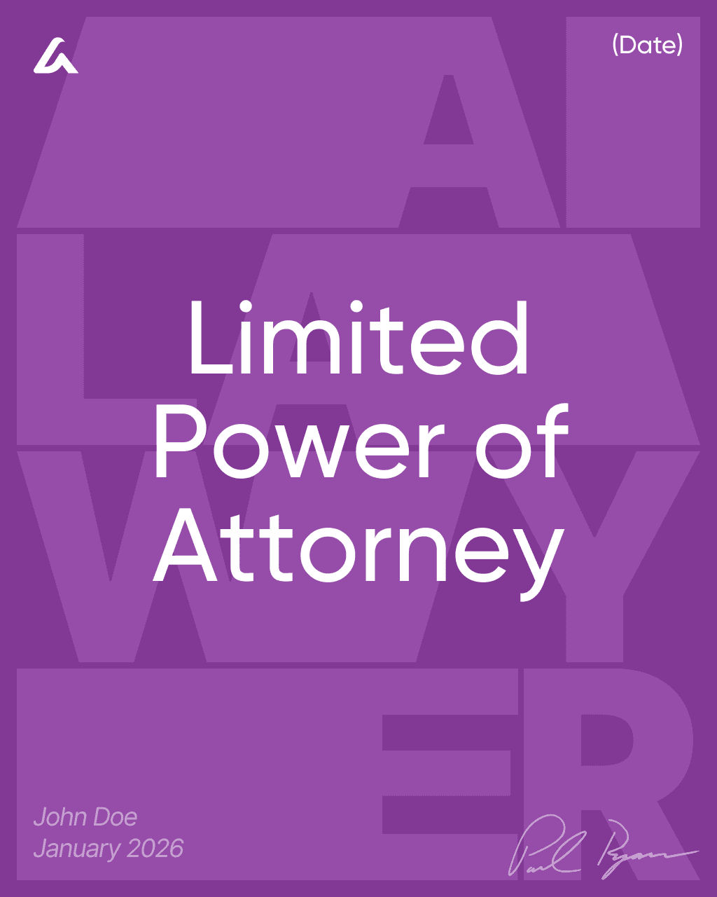 Limited Power of Attorney 