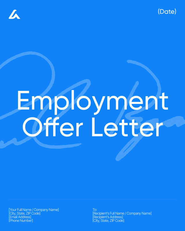Employment Offer Letter Template: Start Date, Pay & Benefits