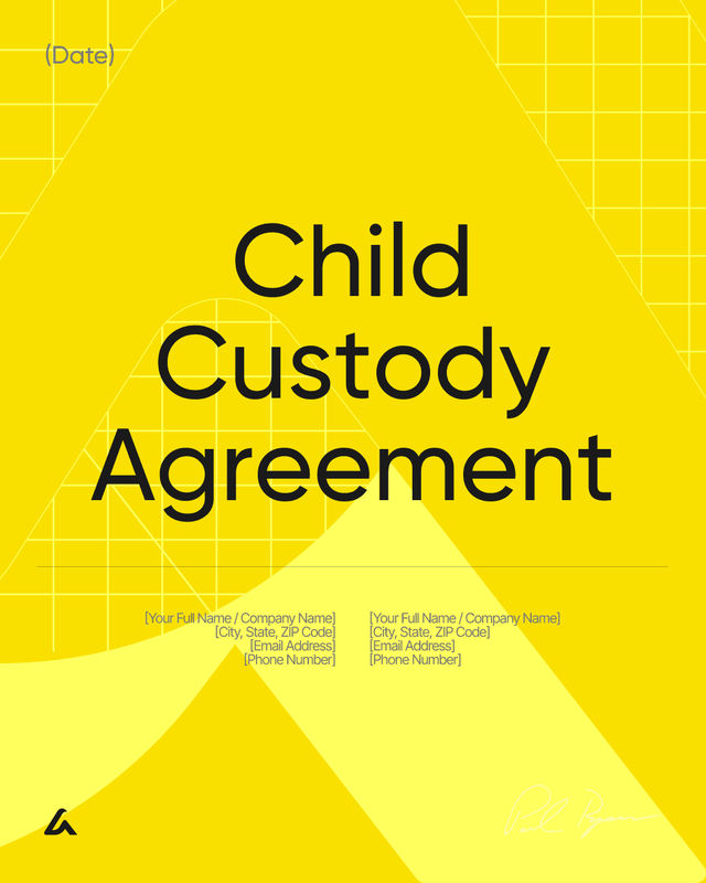 Child Custody Agreement Template (Free Download + AI Generator)
