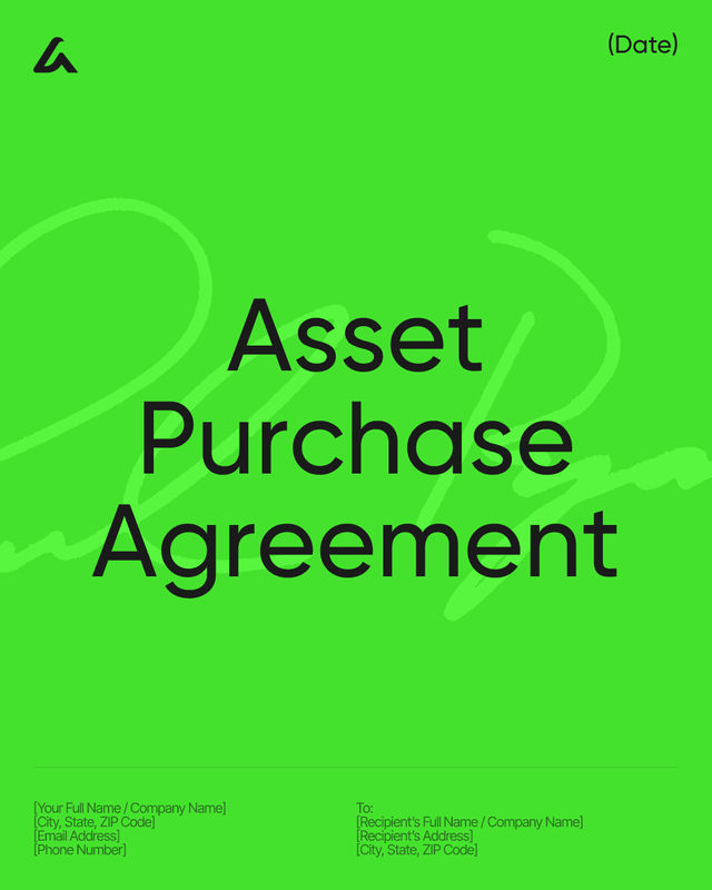 Asset Purchase Agreement Template: Price, Assets & Closing